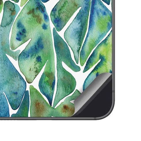 Cat Coq Tropical Leaves Galaxy A14 5G Skin